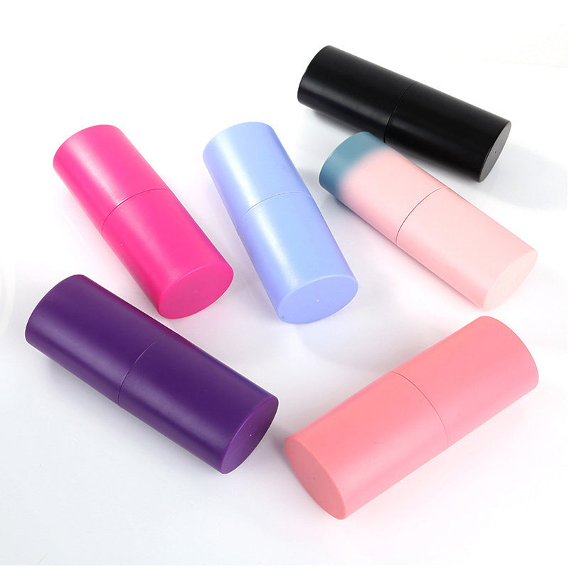 Colorful collection of Bella Bliss Cosmetics 12 piece makeup brush set in stylish cylindrical holders