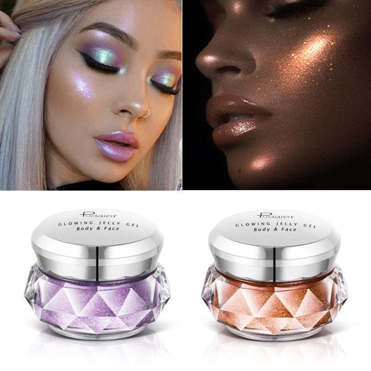 Bella Bliss Cosmetics Mermaid Face Highlighter Gel in two shades for a radiant glow on skin
