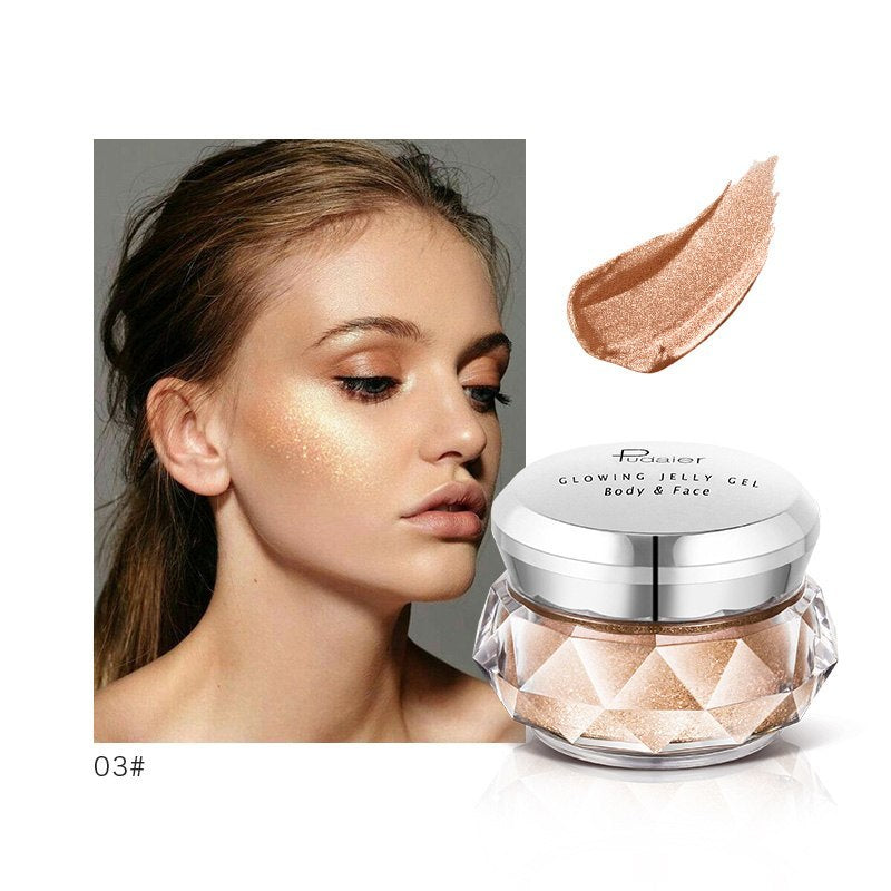 Bella Bliss Cosmetics Mermaid Face Highlighter Gel for a radiant and glowing finish on the skin