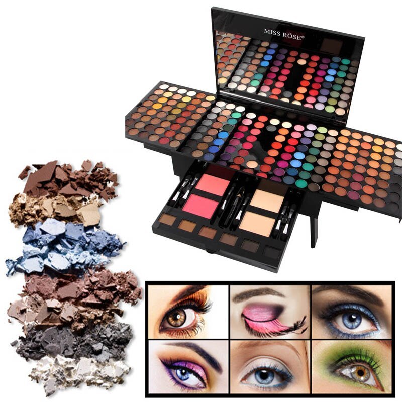 Bella Bliss Cosmetics 180 color eyeshadow palette with vibrant shades and complementary blushes for stunning looks