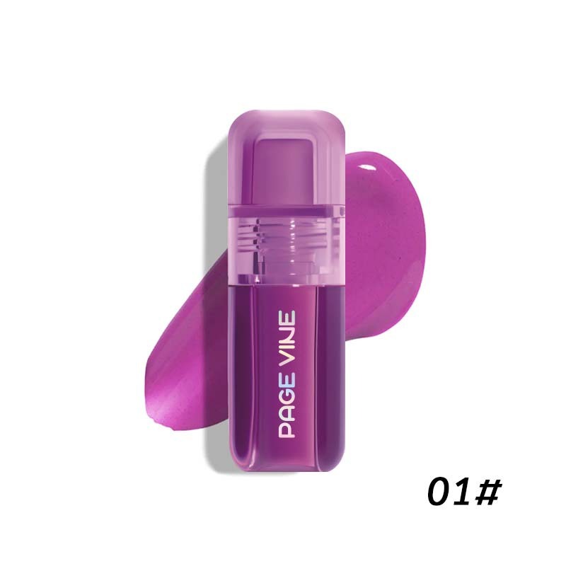 Bella Bliss Cosmetics liquid blush and highlight in vibrant purple shade for a luminous glow