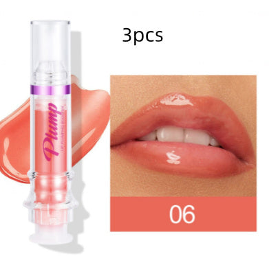 Bella Bliss Cosmetics plumping liquid lipstick in shade 06, featuring a glossy finish for fuller-looking lips