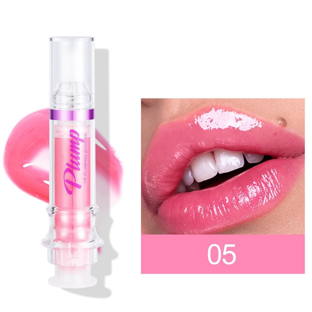 Bella Bliss Cosmetics Plumping Liquid Lipstick in shade 05 with a glossy finish on lips
